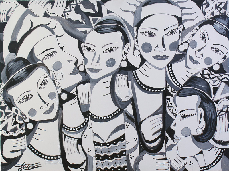 Faces in Grey 01