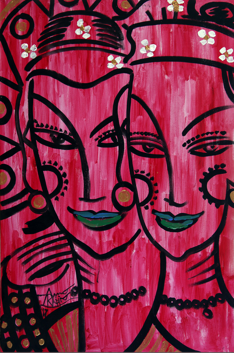 Faces in Pink