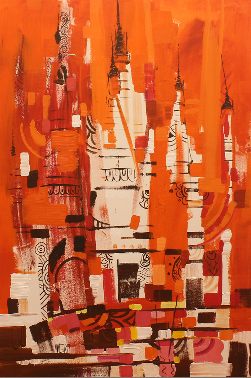 Temples in Red