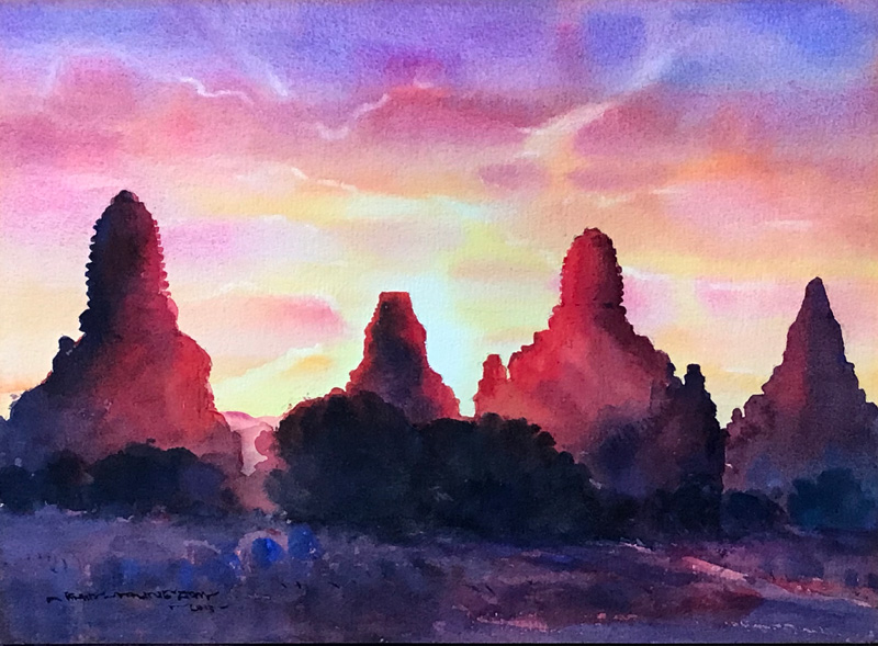Sunset in Bagan