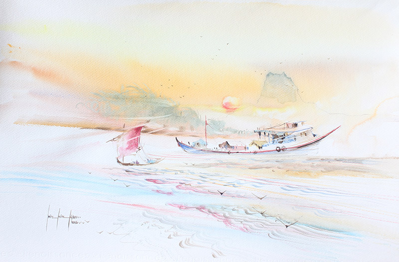 Sailing in the river 01